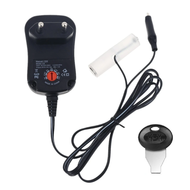 

Adjustable AA AAA Battery Eliminator EU Power Adapter Replace 2-8pcs Batteries