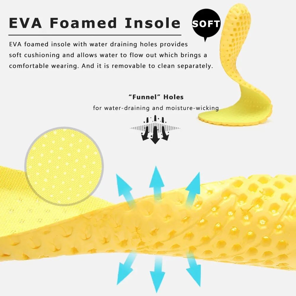 

Men Women Water Shoes Sport Quick Drying Soft Anti Slip Outdoor Barefoot Aqua Socks Yoga Swimming Surfing Kayaking Beach Casual