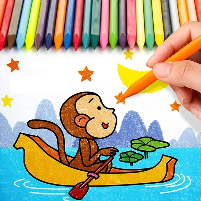 

12 Colors Erasable Art Crayon Pen Set Mini Triangle Drawing Painting Pastel Pencil Kids Gift Stationery School Supplies Student