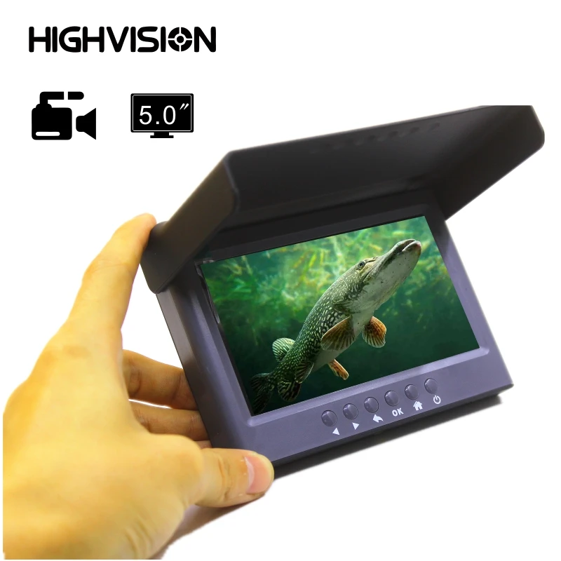 Камера для подводной рыбалки HIGHVISION AHD1080P камера зимней подледной морской 5 0 дюйма