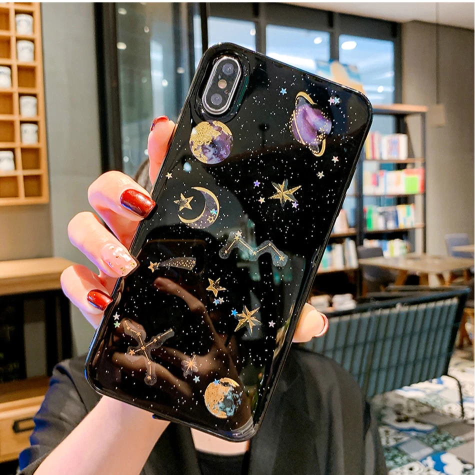 Модные блестящие чехлы для iphone 11 Pro Max 7 XR MAX 6Plus iPhone X 8 мягкий силиконовый чехол со