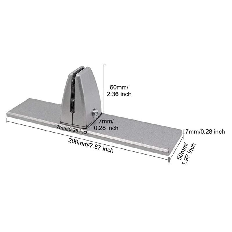 

2Pcs Desk Screen Baffle Fixed Clamp Desktop Partition Support Bracket Shelf Clip Aluminium Alloy Table Board Clamp
