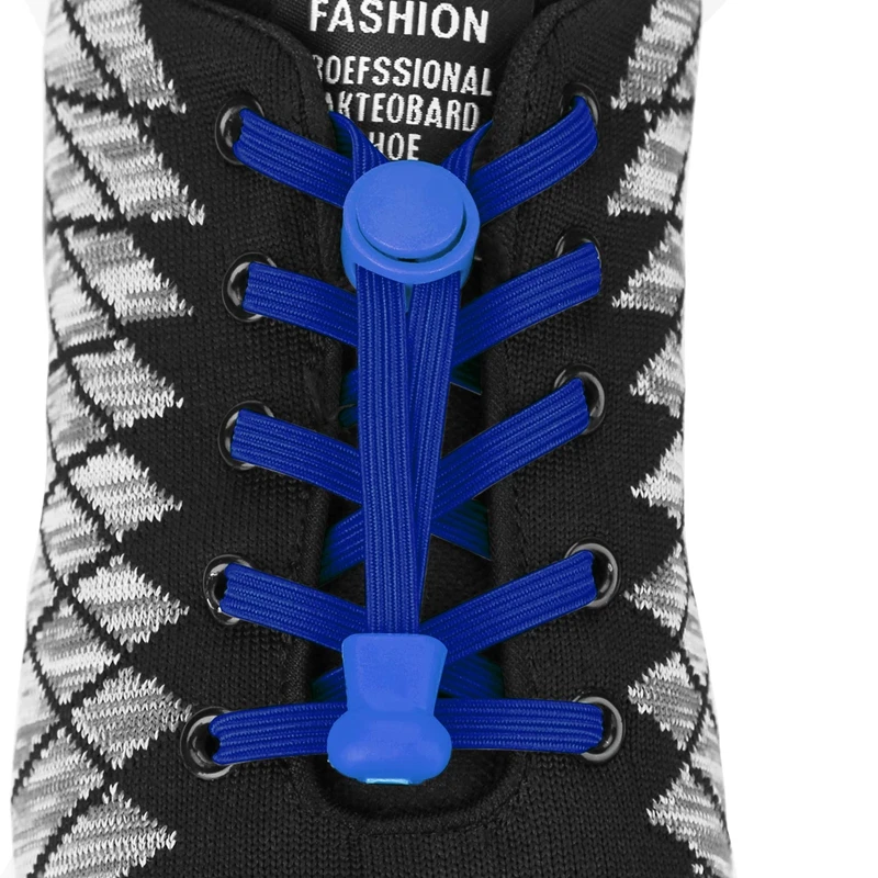 

1 Pair Elastic Shoelaces Flat No Tie Shoe laces Kids Adult Leisure Sneakers Quick Lazy laces Quick Stretching Locking Shoe lace