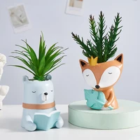 cartoon animal flowerpot balcony decorations pots for plants and flowers garden pots modern home office decor childrens gifts