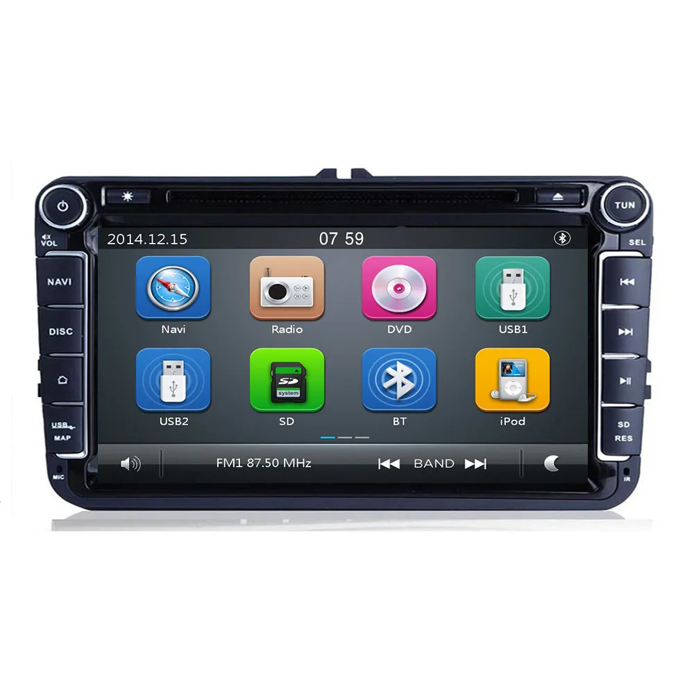 Автомобильный DVD плеер для Skoda Volkswagen VW Passat B6 Polo Golf Touran Sharan Jetta Caddy T5 Tiguan Bora 2 Din