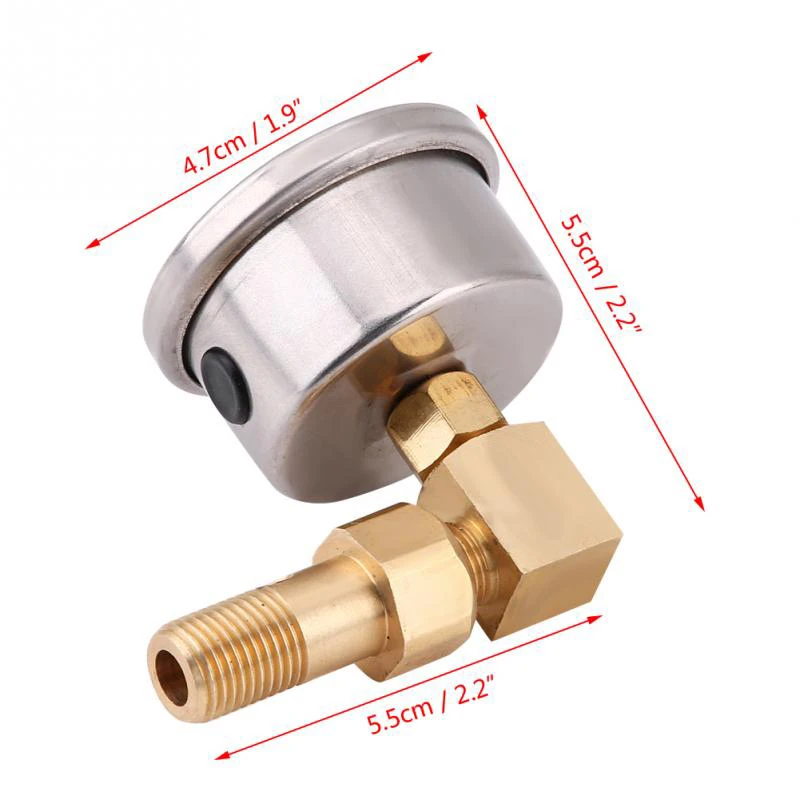 1 шт. Универсальный Автомобильный топливный манометр Наполненный жидкостью