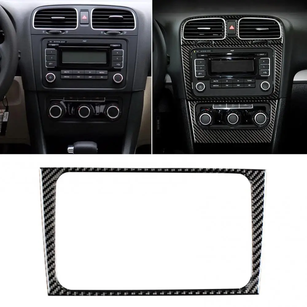 

Автомобильная Центральная панель управления CD декоративная наклейка для VW Golf 6 R MK6 08-12 автомобильные аксессуары