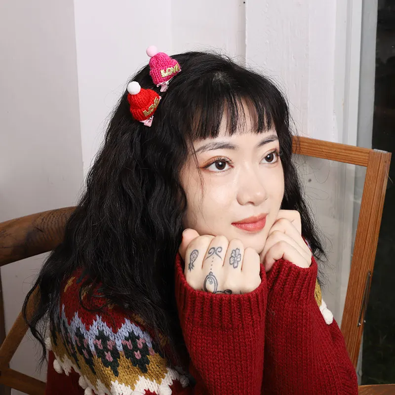 

Christmas Knit Cap Bobby Pin