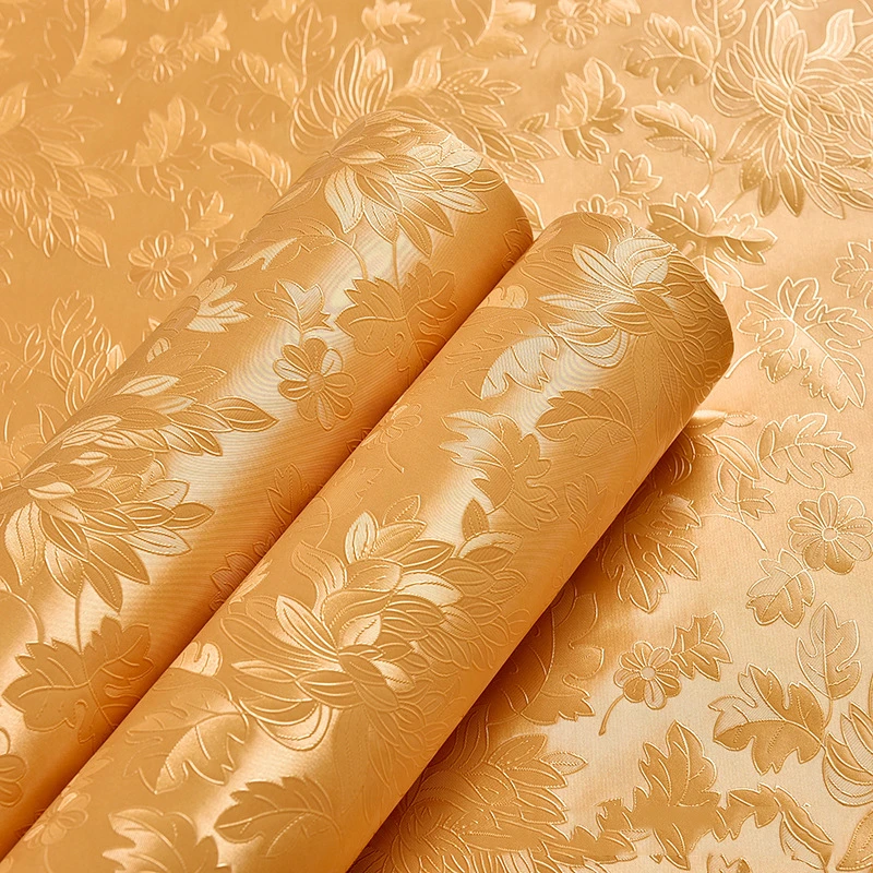 3 м новый золотой пион Дамаск тисненые обои рулон домашний Декор Гостиная спальня