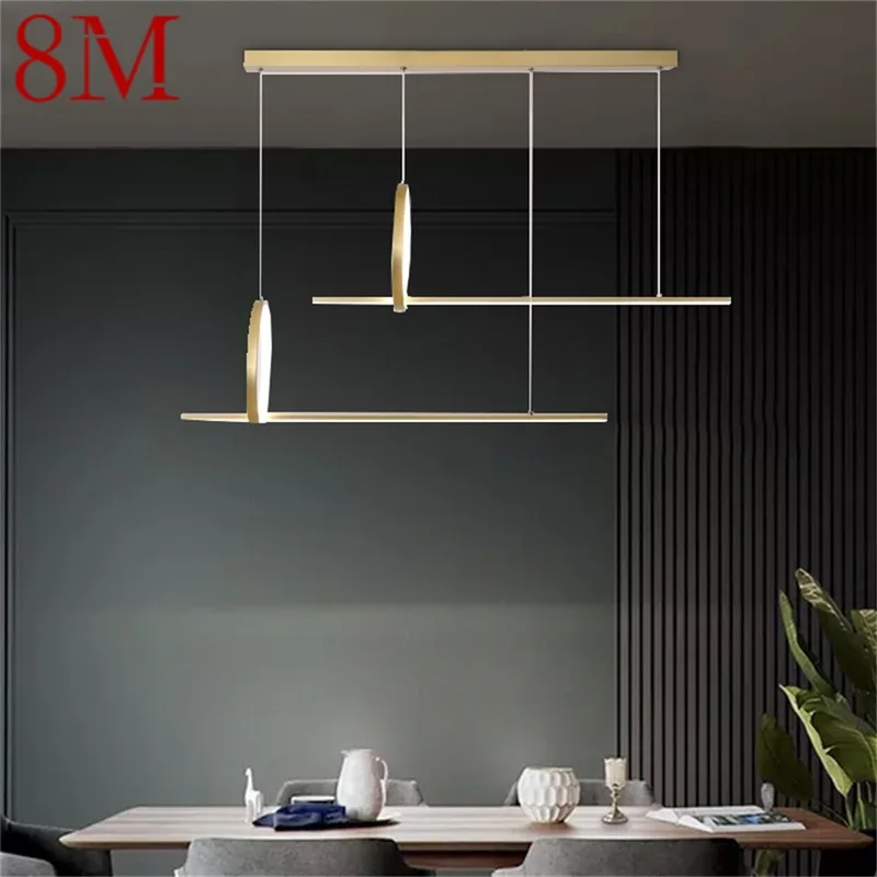 

8M Nordic Pendant Lights Gold Modern Creative Decoration LED Fixture For Home Living Room