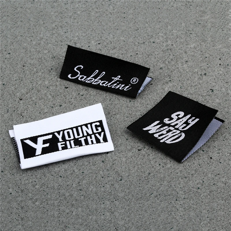 1000 шт. индивидуальные этикетки для одежды моющиеся тканевые OEM главные с