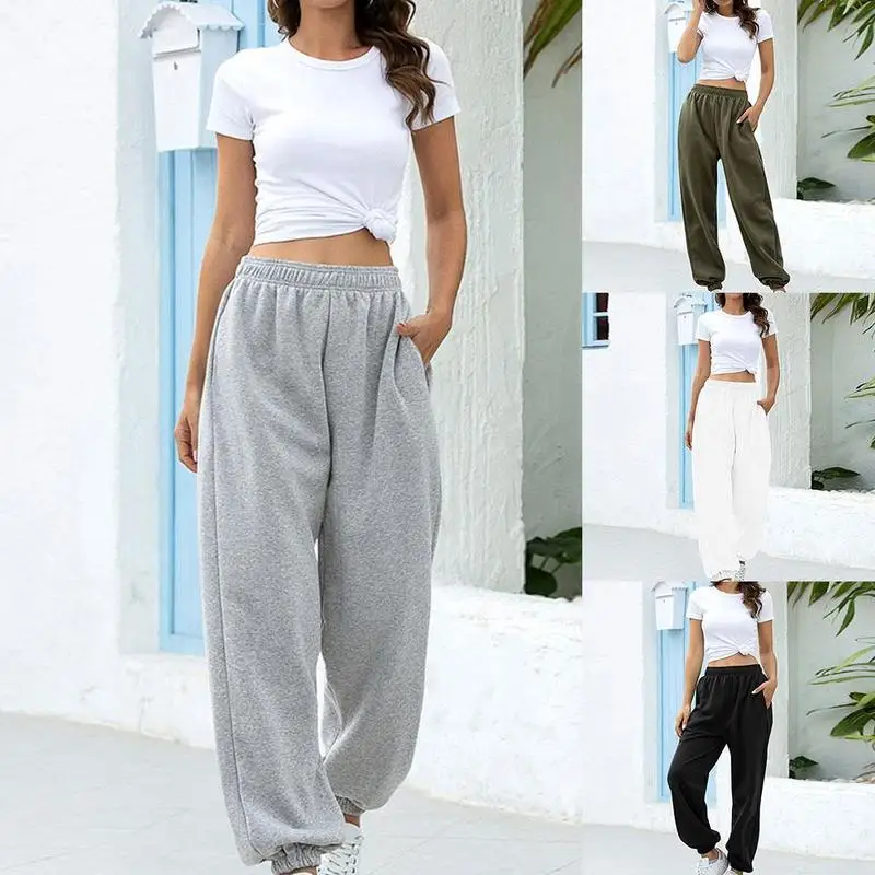

2020 Fashion Casual Streetwear High Waist Pants Women Clothes Women Pencil Pants Plus Size Loose Sweat Pants Joggers Women