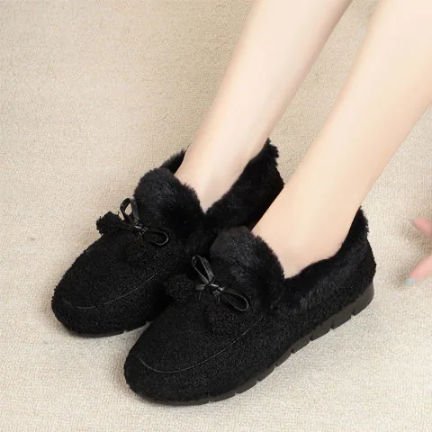 

Winter lady cloth shoes cotton shoes wool shoes with velvet and thick heat resistance slip