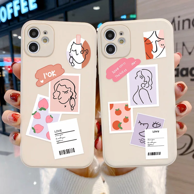 

Case For Iphone 11 Cases Iphone 12 Pro Max Cover Soft Silicone Funda Iphone XR 7 8 SE 2020 X Xs Max 6 6s Plus Mini Square Coque