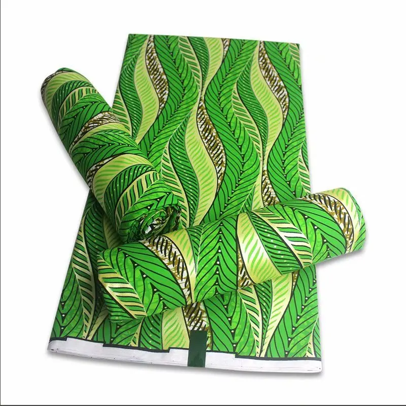 

2020 gold print african new fashion anakra 100% cotton african wax fabric nigerian ghana kitenge dashiki real wax fabric 6yards