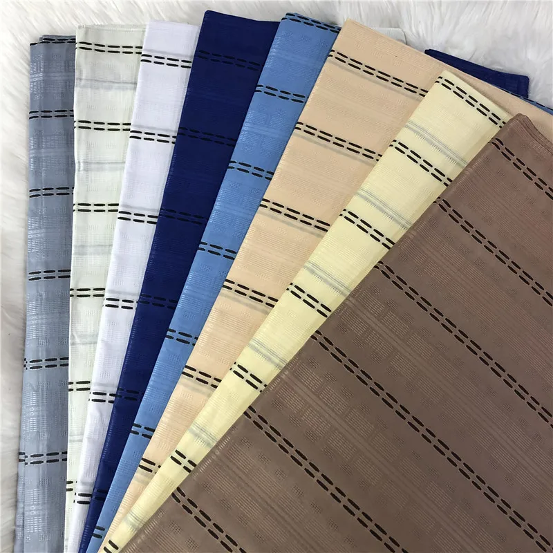 

African Atiku for men cloth Soft atiku cotton fabric Nigerian 100% cotton atiku polish fabric 10 yards per piece