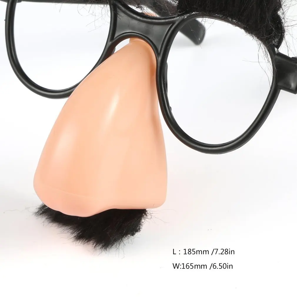 

1Pcs Fake Nose Eyebrow Mustache Clown Fancy Dress up Costume Props Fun Party Favor Glasses Drop Shipping
