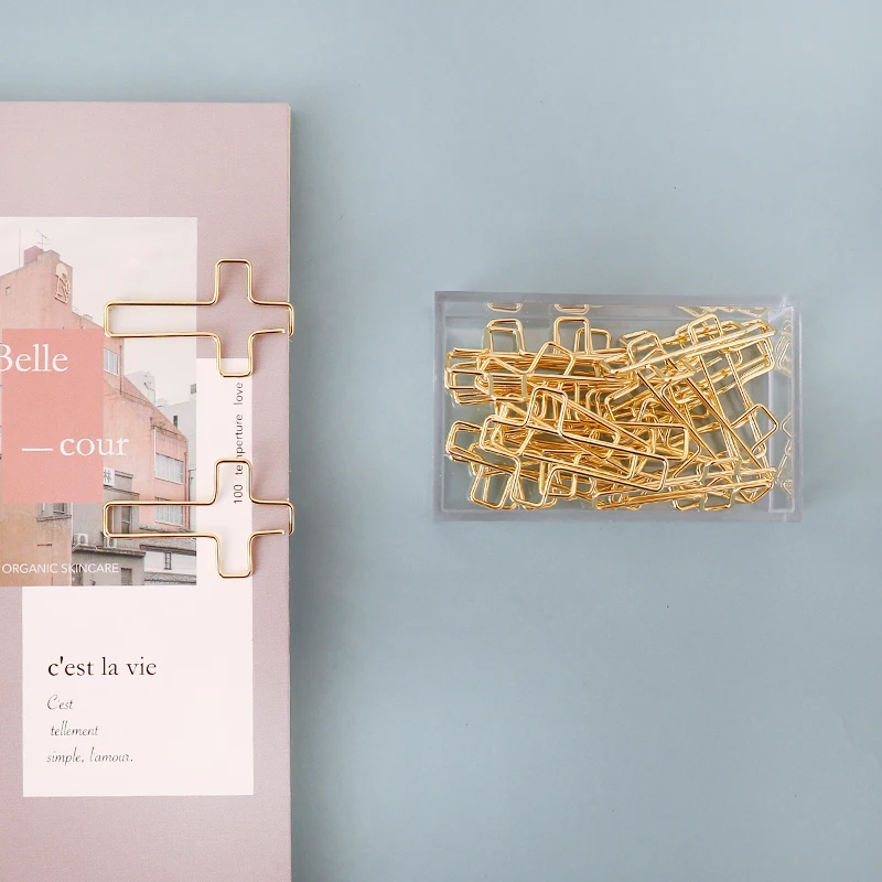 Пачка Бесплатная доставка крестообразные скрепки для бумаги необычной формы