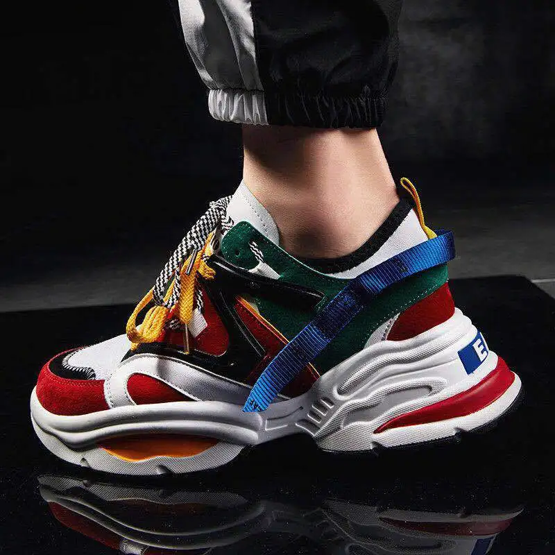 Мужские кроссовки Super fire спортивная обувь на толстой подошве для любителей