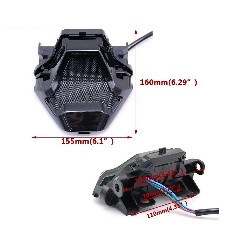 Мотоциклетные светодиодные задние фонари тормозные поворотники