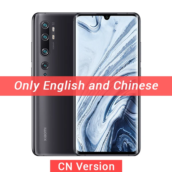 CN ROM Black Глобальная ПЗУ Xiaomi Mi CC9 Pro 8 Гб 256 ГБ 108 МП пента камера смартфон восьмиядерный Восьмиядерный 3D экран 5260 мАч - Цвет: CN ROM Black