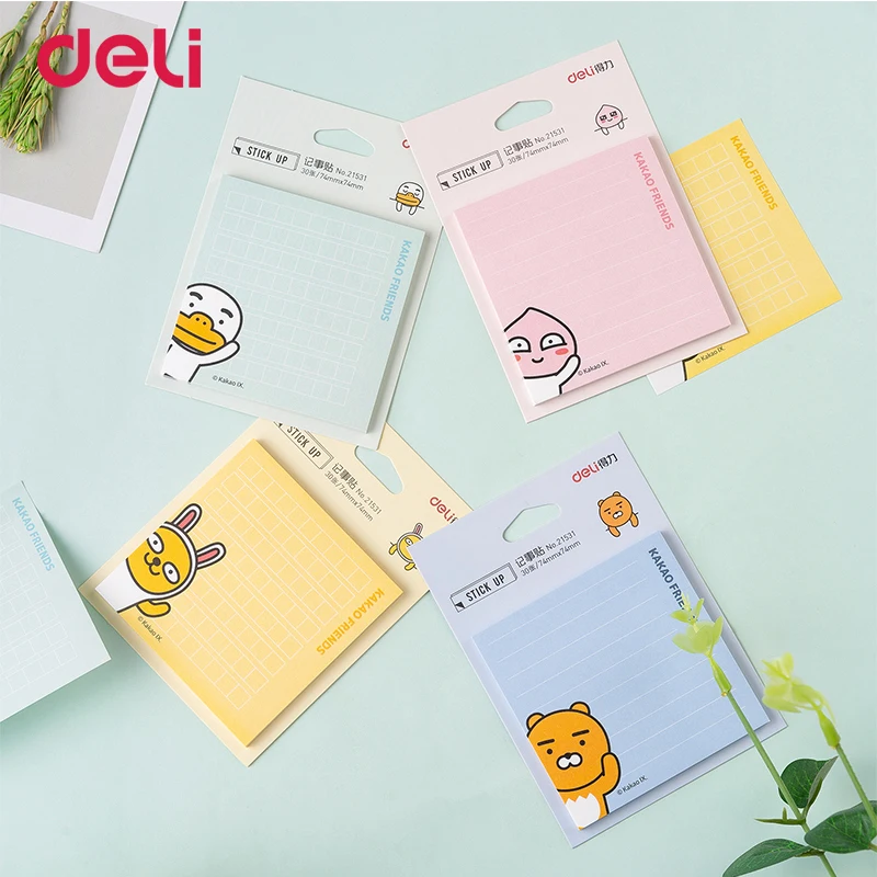 Канцелярские принадлежности DELI 1 шт. ученики начальной школы kakao с клейкими