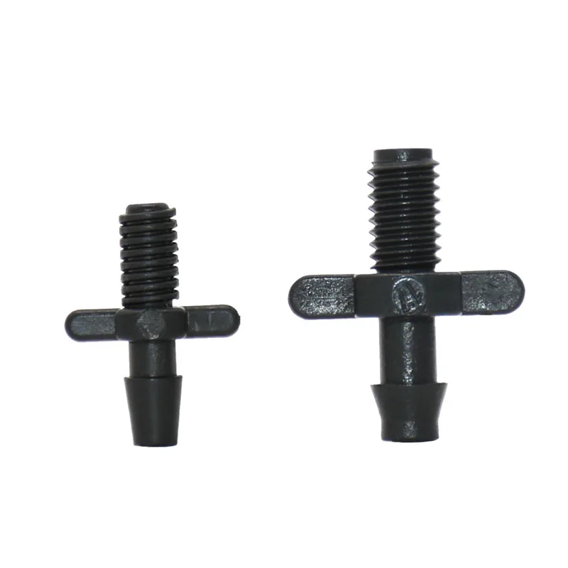 1/8 1/4" hose Thread Connector 3/5 4/7 Irrigation with barb Garden Drip Irrigation Fittings Garden Hose Quick Connector  50 Pcs