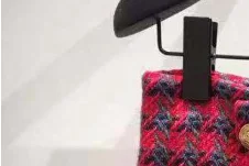 

Autumn and Winter Woven Tweed Plaid Button Decoration A-line Skirt Skirt