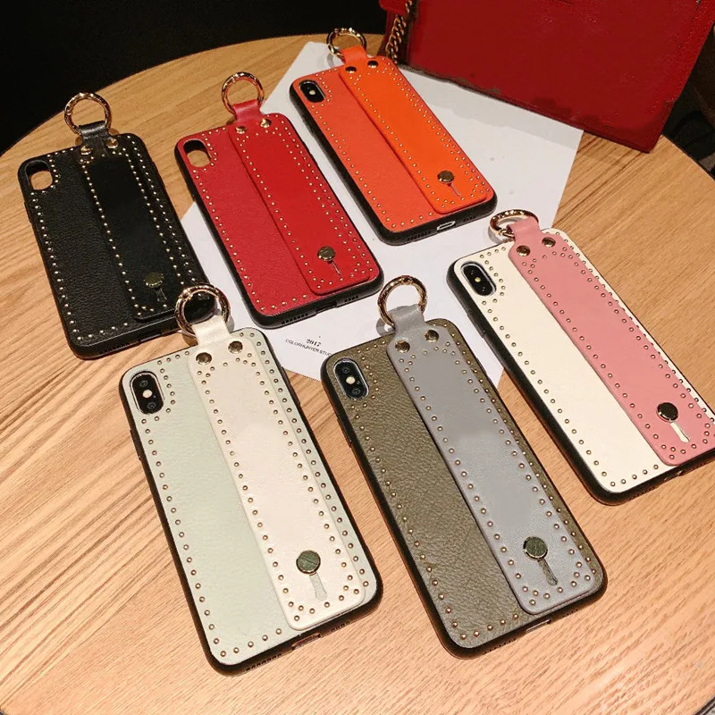 SYCASE модный портативный кожаный чехол для телефона samsung S8 S9 S10 Plus S10E, защитный чехол на запястье
