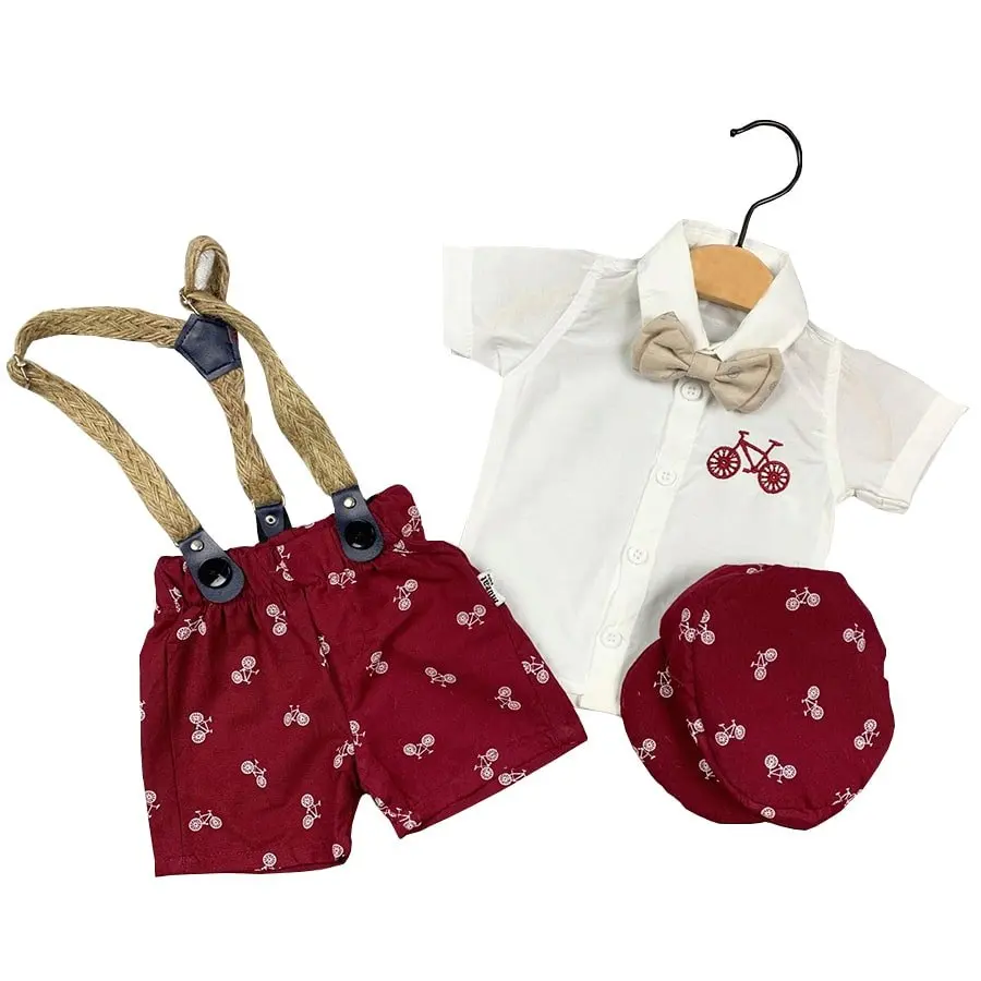 

Bicycle Printed Hat Burgundy 3'l Short Sleeve Slopet Suit