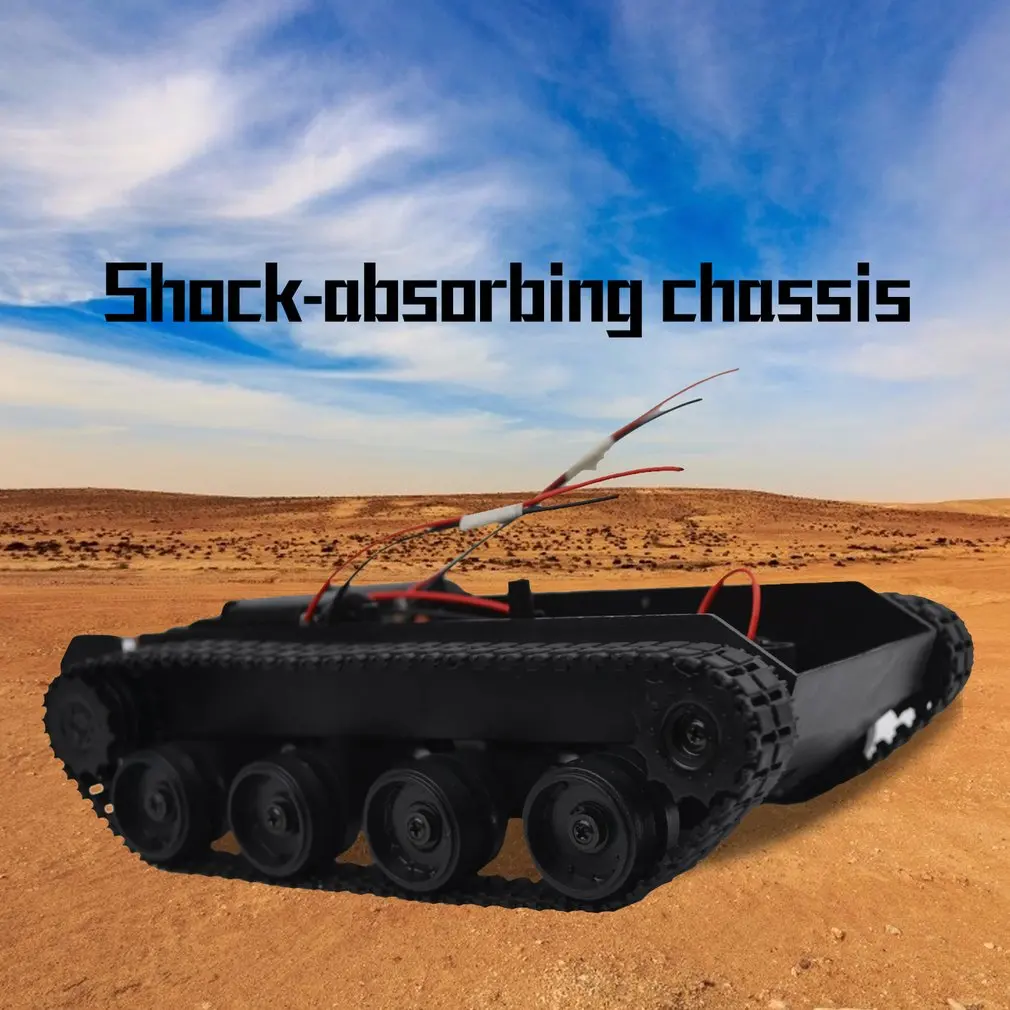 

Rc Tank Smart Robot Tank Car Chassis Kit Rubber Track Crawler For Arduino 130 Motor Diy Robot Toys For Children