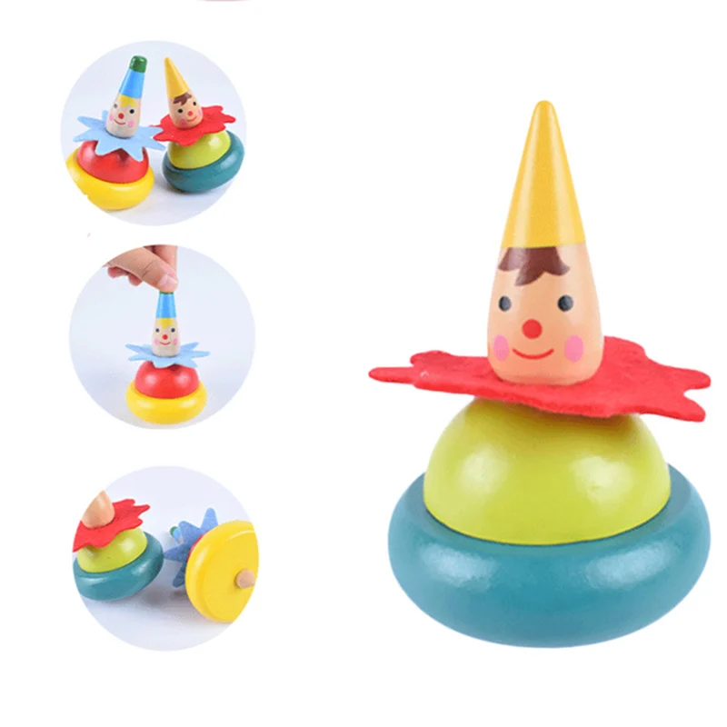 2 шт./лот детская прядильный механизм деревянный гироскоп традиционная