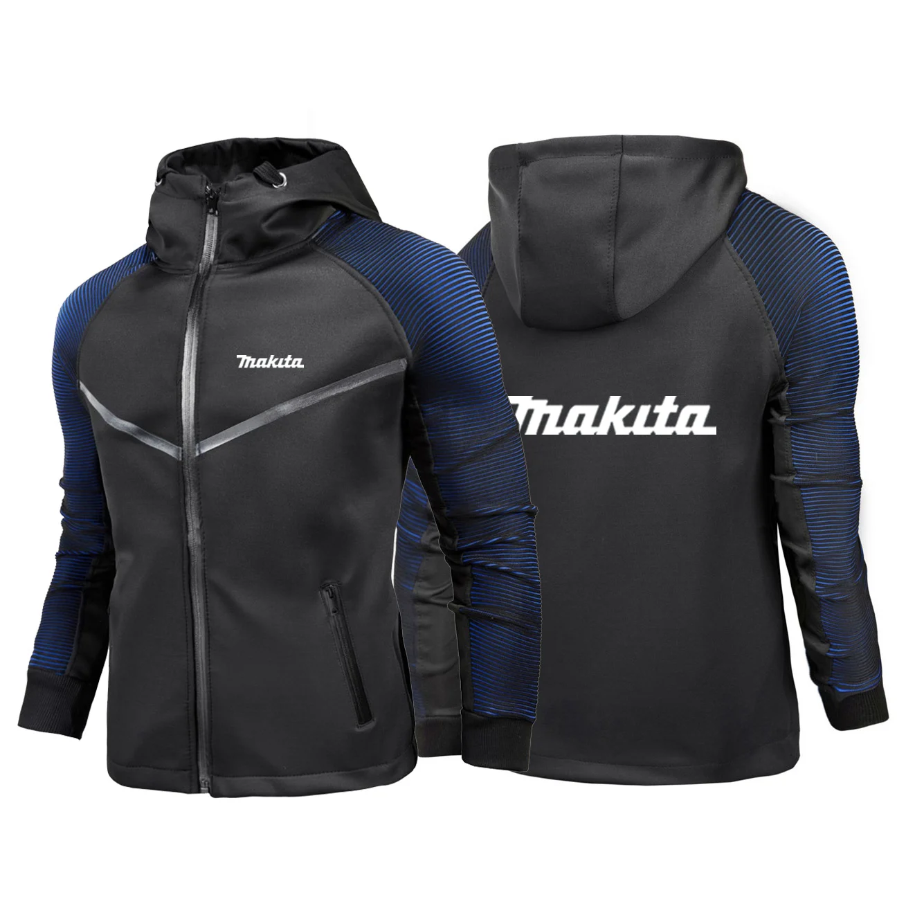 

2021 Motorsport Jackets Makita Logo Men Hoodies Print Sweatshirts Man's Cotton Hip Hop Customize Racing suits Zip Coats