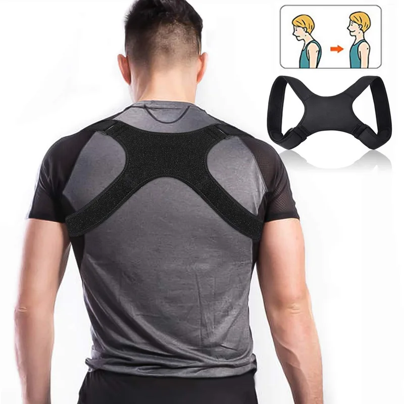 

Back Shoulder Posture Corrector Adjustable Men Women Upper Back Brace Shoulder Lumbar Support Belt Corset Posture Correction