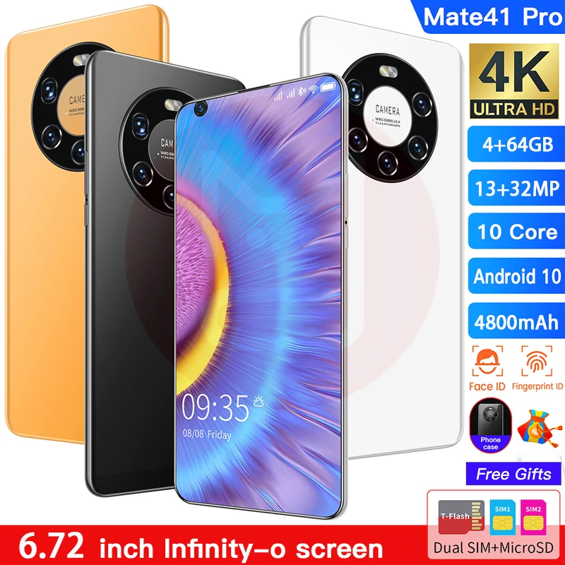 Последнее поколение! Mate41Pro 6 72 дюймов FHD + уплотнительные Экран Оперативная память