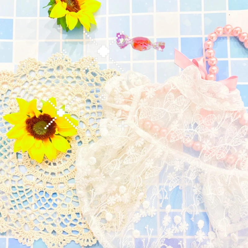 Милая летняя кружевная юбка для домашних животных собака кошка маленькая