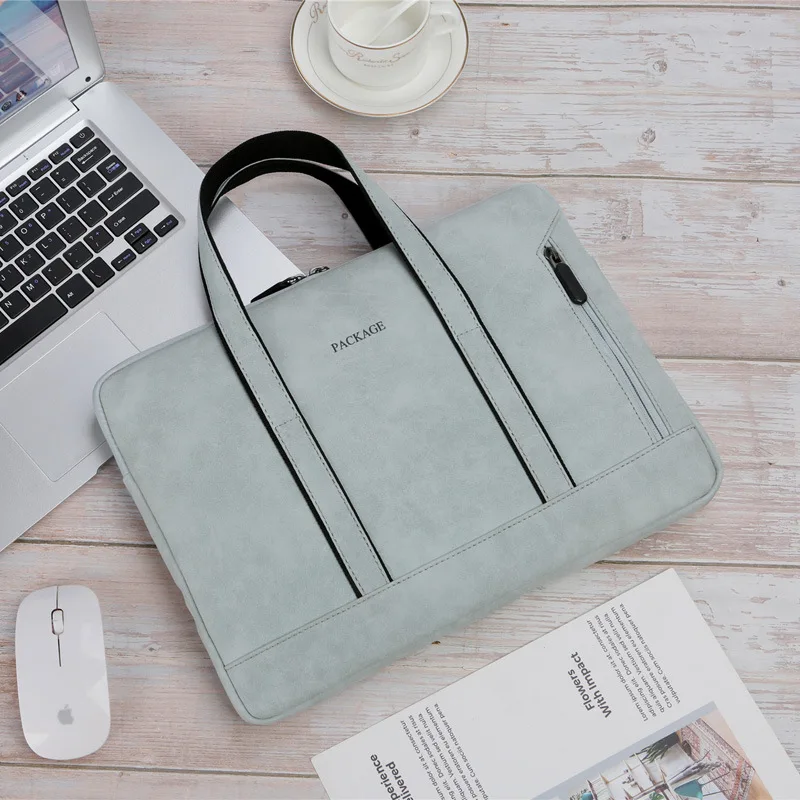pu laptop bag 13 3 14 15 6 case waterproof notebook bag for macbook air pro 13 15 dell acer asus hp lenovo xiaomi women handbag free global shipping