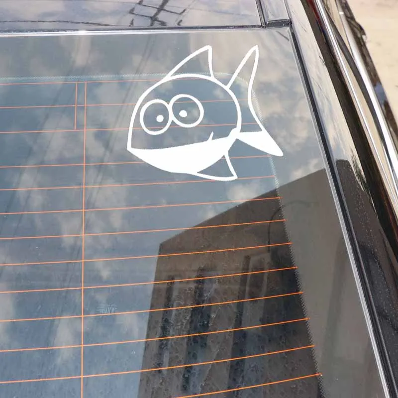 

Car Stickers Funny Cartoon Art Decoration PVC Black/silver 16.5cm * 14.9cm