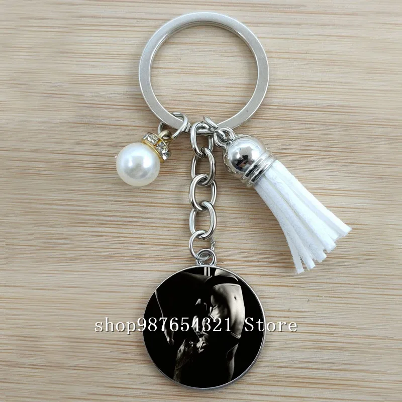 Модный брелок с изображением танца шеста для фитнеса очаровательный девушек