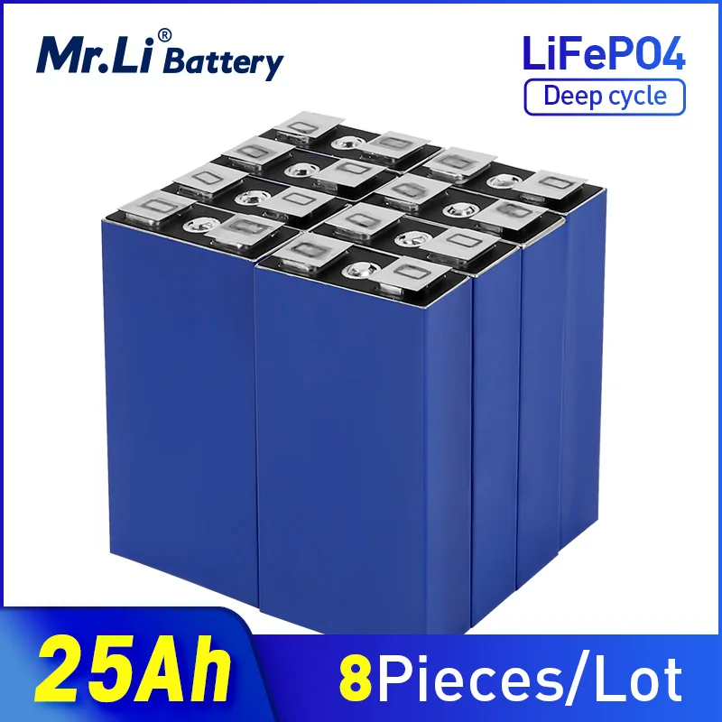 Аккумуляторная батарея Mr.Li 3 2 В 25 Ач 8 шт. перезаряжаемая для солнечных UPS