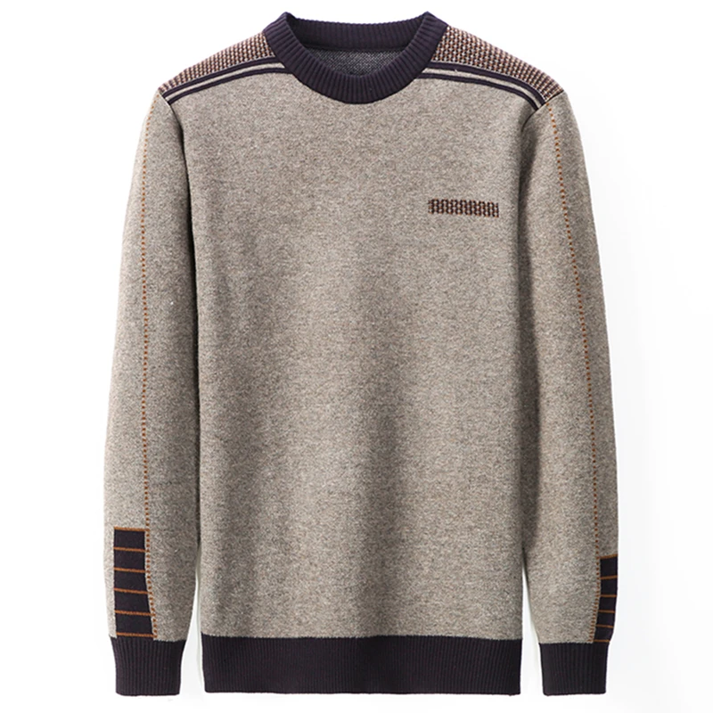 2019 новый модный брендовый мужской свитер пуловеры толстые облегающие вязаные