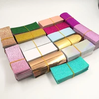 wholesale 100200pcs glitter background paper for eyelashes boxes custom private label cases rectanglesquareround shape papers