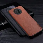 Кожаный чехол для Xiaomi Redmi Note 9T 9S 9 Pro, чехол-накладка из искусственной кожи в деловом ретро-стиле с узором Личи для телефона