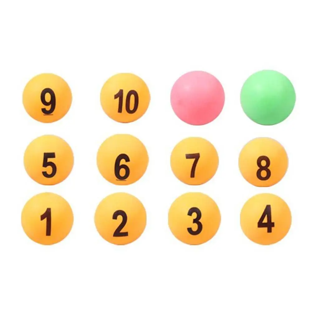 12 шт. цветной номер настольный теннис профессиональный мячик для пинг понга