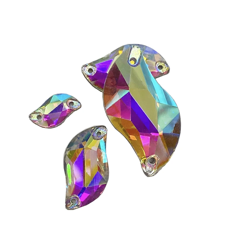 Стеклянный камень 10х20мм AB лист стразы s хрустальный шитье &quotS&quot форма стеклянные