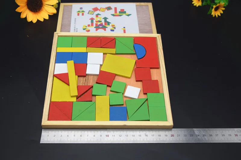 Деревянная головоломка для дошкольного воображения малышей развивающая