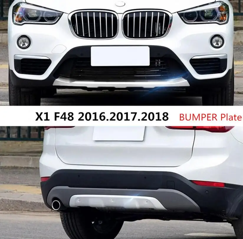 

For BMW X1 F48 2016.2017.2018 BUMPER GUARD BUMPER Plate High Quality Stainless Steel Front+Rear Auto Accessories