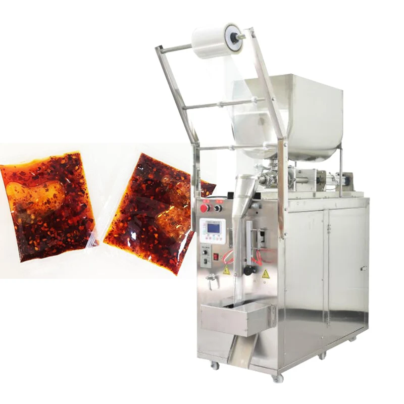 

110V 220V Liquid Paste Packing Machine For Ketchup Sauce Soy Sauce Vinegar Chili Accurate Filling Packaging Machine