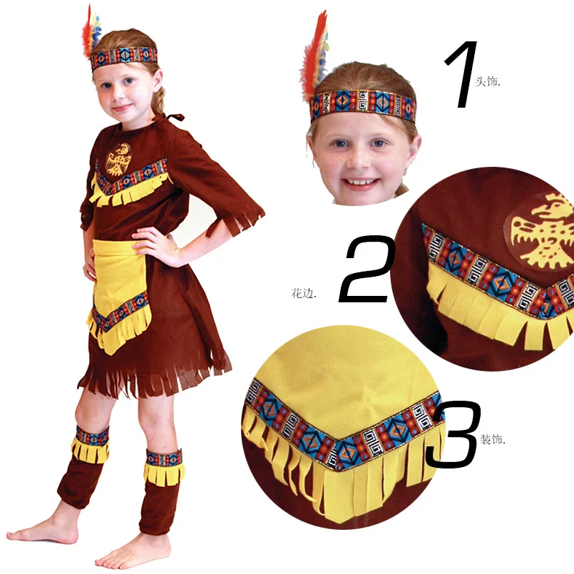 Костюм для девочек в индийском стиле костюм Хэллоуина аксессуары косплея|indian