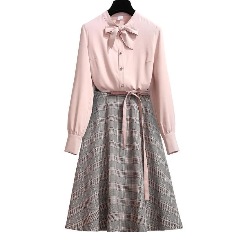 

Spring Fall Plus Size Formal Two Piece Skirt Set Office Work Conjuntos De Mujer Year-old Femal Costume Ensemble Femme Woman Suit